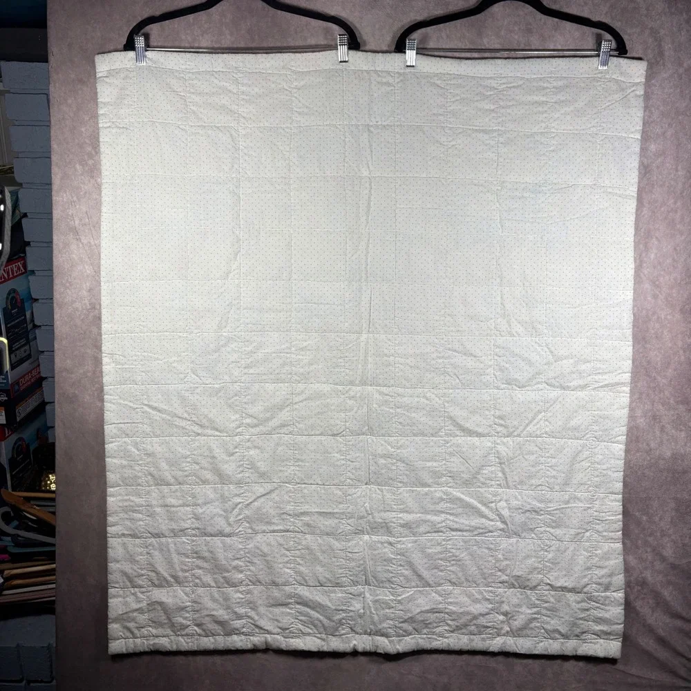 Vintage Baby Quilt Pastel Animals Duck Bunny Lamb Hand Quilted 40x44 Nursery